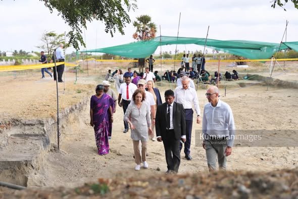 eu delegation visits chemmani mass grave-knews