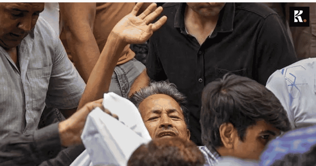 ඉන්දියාවේ මොකද වෙන්නේ? මෝදිටත් ගෙදර යන්න වෙයිද? sonam wangchuk delhi protest knews